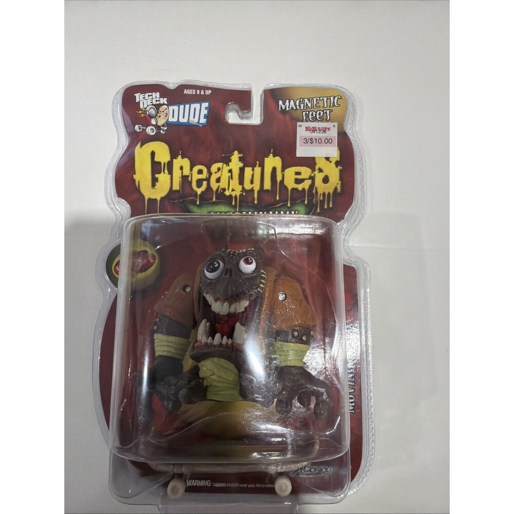 RARE Tech Deck Dude Creatures - QUASIMUMMY Figure (Series 1) 2001 W Board